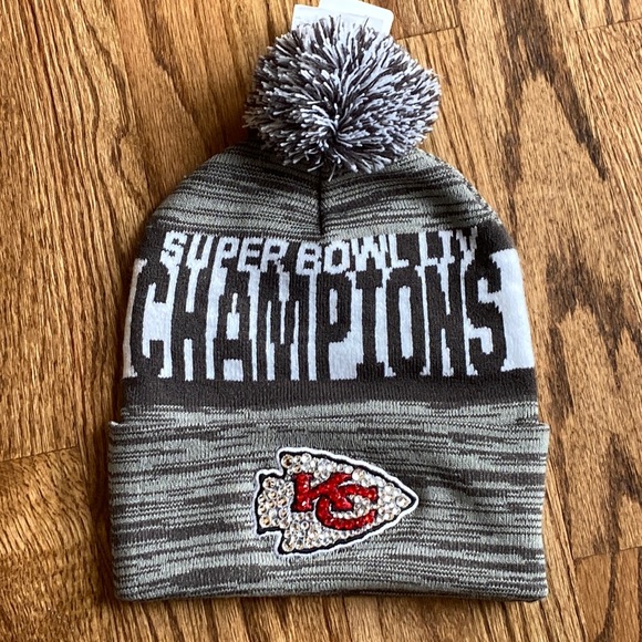 Kc Chiefs Super Bowl Pom Beanie 